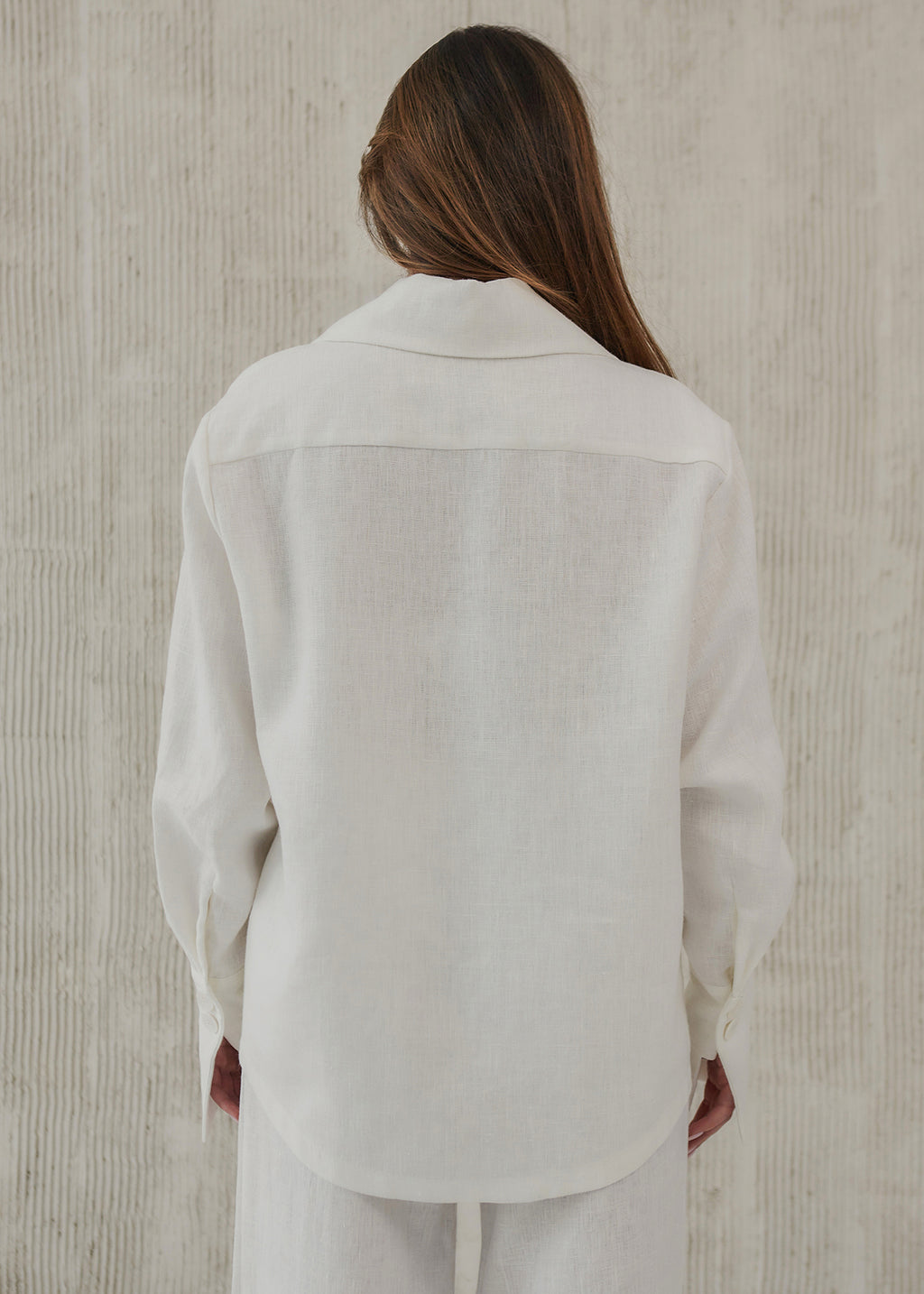 Milky linen shirt